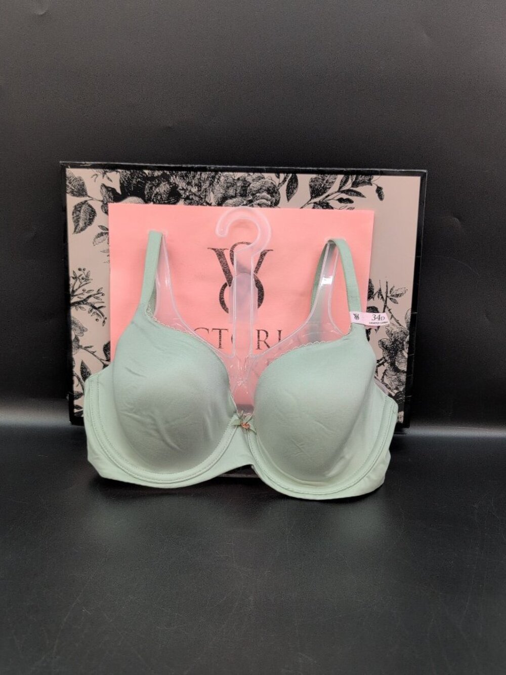 Victoria Secret Body by Victoria Lightly Lined Smooth Demi Bra 34D Mint Green